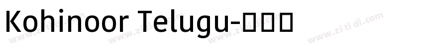 Kohinoor Telugu字体转换